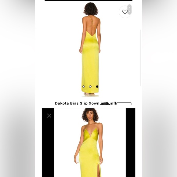 Alice and olivia Dakota bias  sunflower maxi dress - Picture 2 of 3